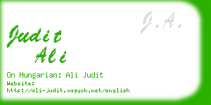 judit ali business card
